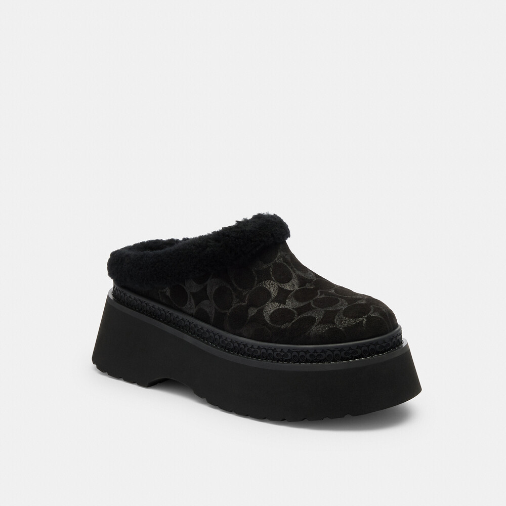 Coach Outlet Cecelia Clog In Signature Suede